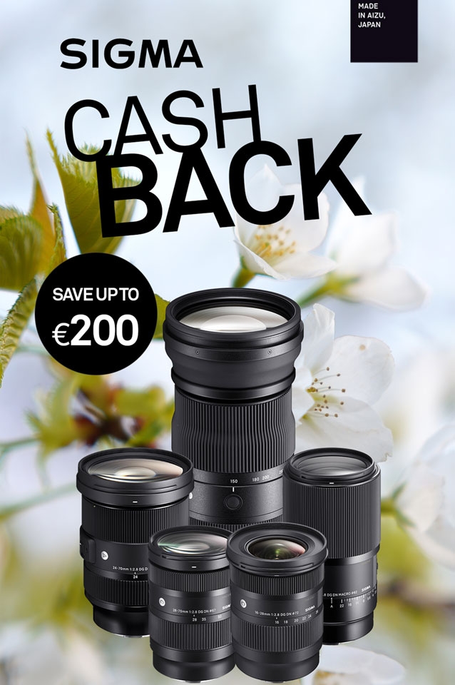 Sigma Spring Cashback Up To €200