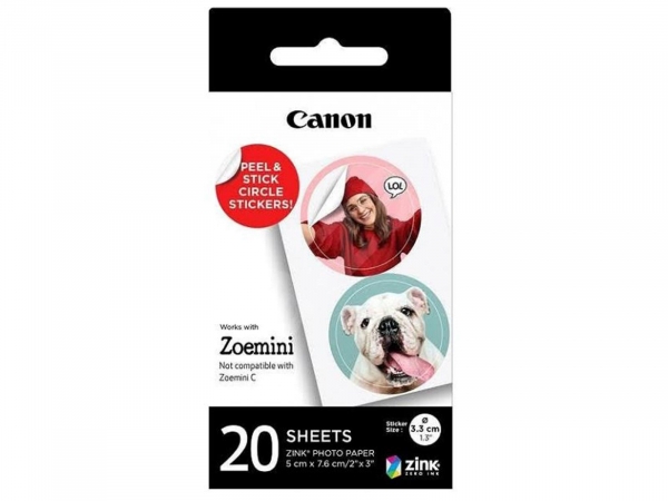 Canon Zoemini Photo Printer PV123 RG 30P Bundle Kit