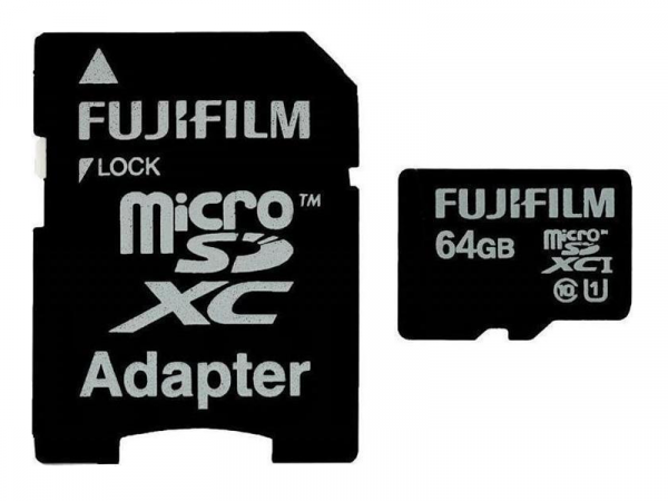 Fujifilm 64GB Micro-SDHC Class 10 + Adapter