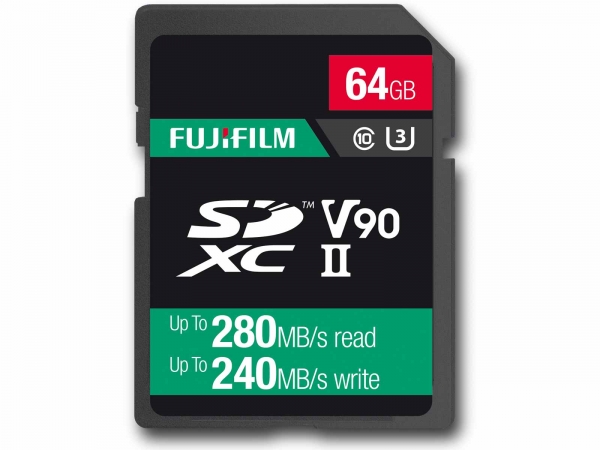 Fujifilm 64Gb UHS ll V90 Pro Card (280/240MB/s)