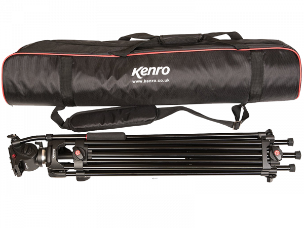 Kenro Twin Tube Video + Fluid Head VT103 Tripod Kit