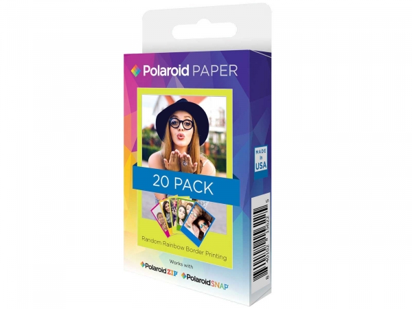 Polaroid 2x3 Zink 20 Pack Rainbow