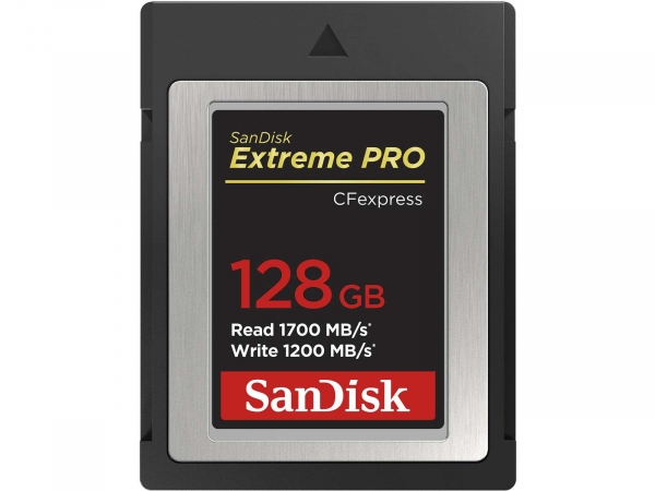 SanDisk CF Express Extreme Pro 128GB, 1700MB/s Read,1200MB/s WriteCard Type B