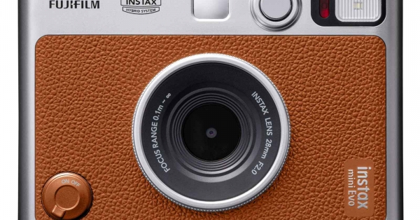 FujiFilm Instax Mini EVO Instant Digital Camera Type C (Brown)