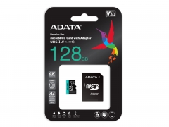 Adata 128GB Micro SDHC UHS V30 4K Memory Card