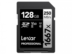 Lexar SDXC Professional UHS-II 1667x 128GB V60 Memory Card