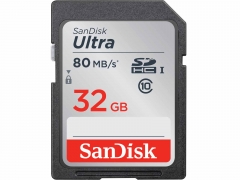 Sandisk Ultra SDHC 32GB 80MB/s Class 10 UHS-I